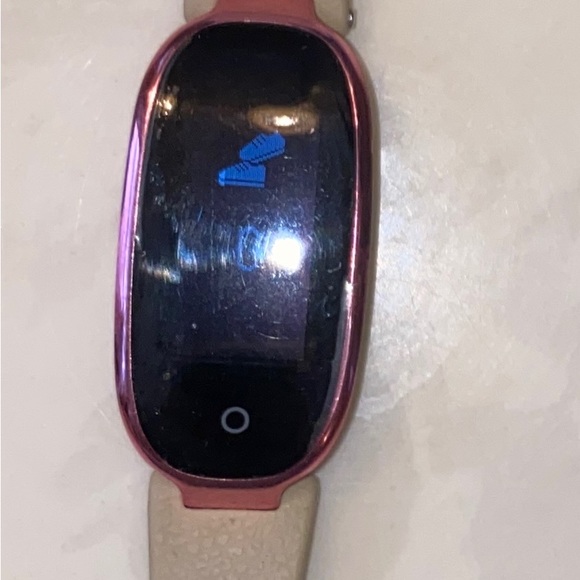 Heart Rate Detection Waterproof Smart Wristband Women's Beige - Picture 3 of 8